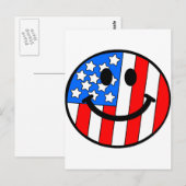 Carte Postale 4 juillet (Devant / Derrière)