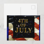 Carte Postale 4 juillet (Devant / Derrière)