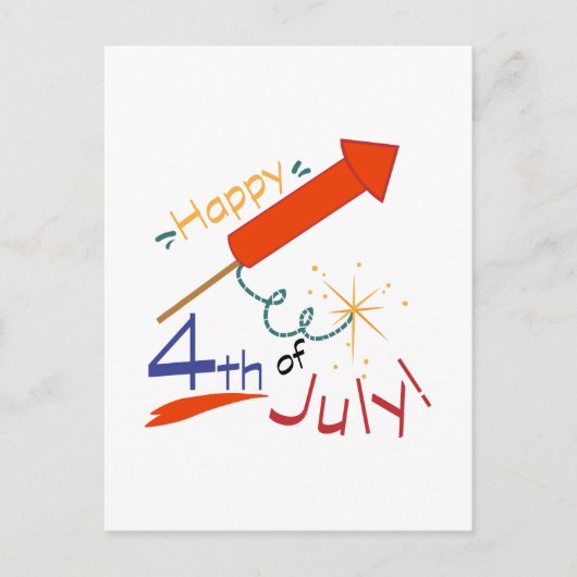 Carte Postale 4 juillet (Devant)