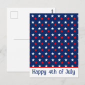 Carte Postale 4 juillet (Devant / Derrière)