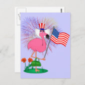 Carte postale 4 juillet (Devant / Derrière)