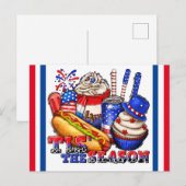 Carte Postale 4 juillet (Devant / Derrière)