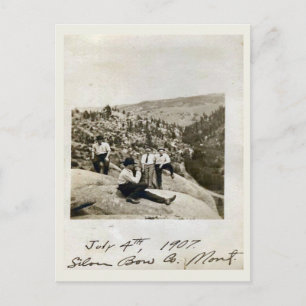 Carte Postale 4 juillet 1907 Silver Bow, Montana