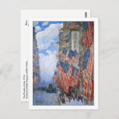 Carte Postale 4 juillet 1916 par Childe Hassam (Devant / Derrière)