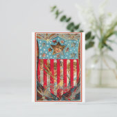 Carte Postale 4 juillet - Art Vintage (Debout devant)
