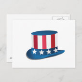 Carte postale 4 juillet Casquette (Devant / Derrière)