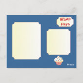 Carte Postale 4 juillet Cupcake (Dos)