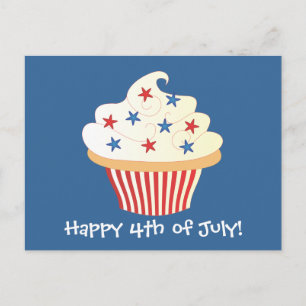 Carte Postale 4 juillet Cupcake