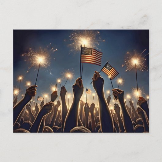 Carte Postale 4 juillet fête (Devant)