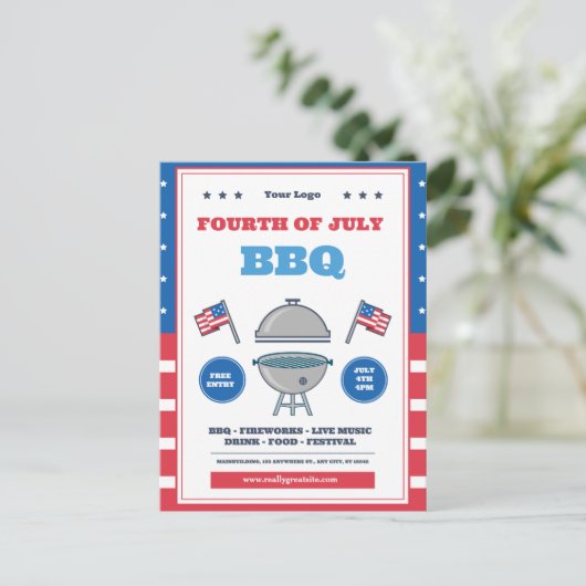 Carte Postale 4 juillet Fête, Fête de l'Indépendance (Debout devant)