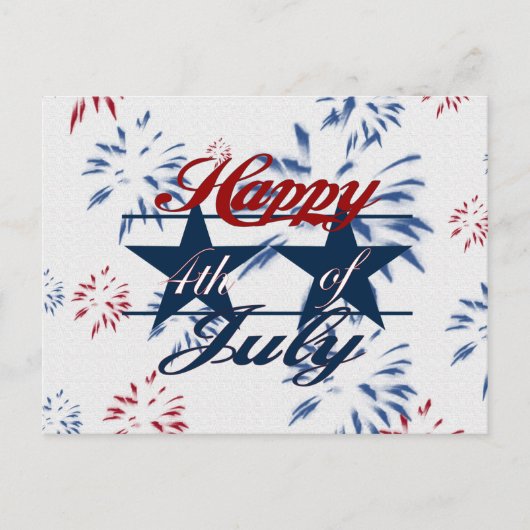 Carte Postale 4 juillet heureux (Devant)