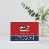 Carte Postale 4 juillet heureux de l'Oregon (Debout devant)