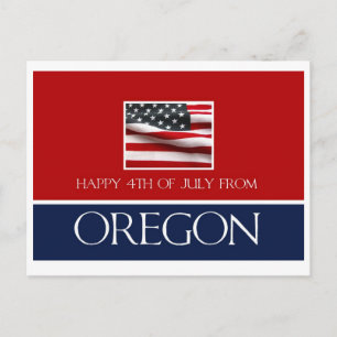 Carte Postale 4 juillet heureux de l'Oregon