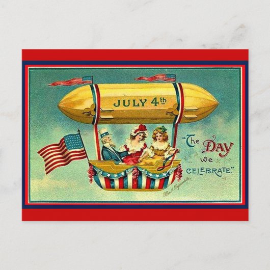 Carte Postale 4 juillet - Le Jour que nous célébrons (Devant)