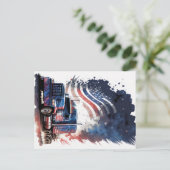 Carte postale 4 juillet Mac Truck (Debout devant)