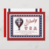 Carte Postale 4 juillet modèle - personnalisable (Devant / Derrière)