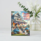 Carte Postale 4 juillet patriotique vintage (Debout devant)