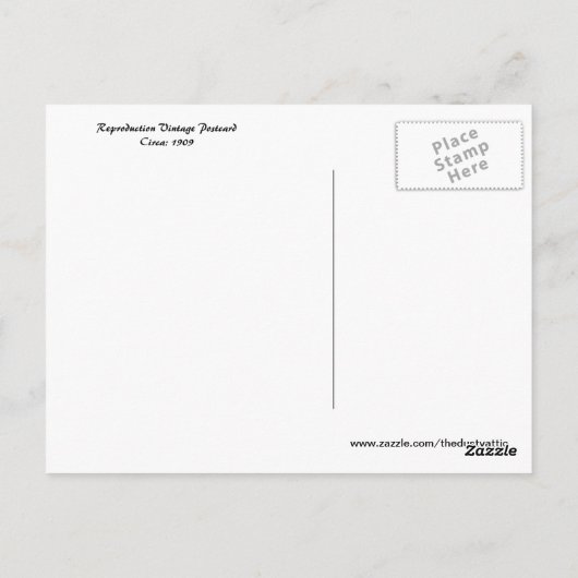 Carte Postale 4 juillet Salutation (Dos)