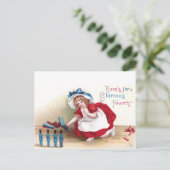 Carte Postale 4 juillet Soldats des filles et des jouets (Debout devant)