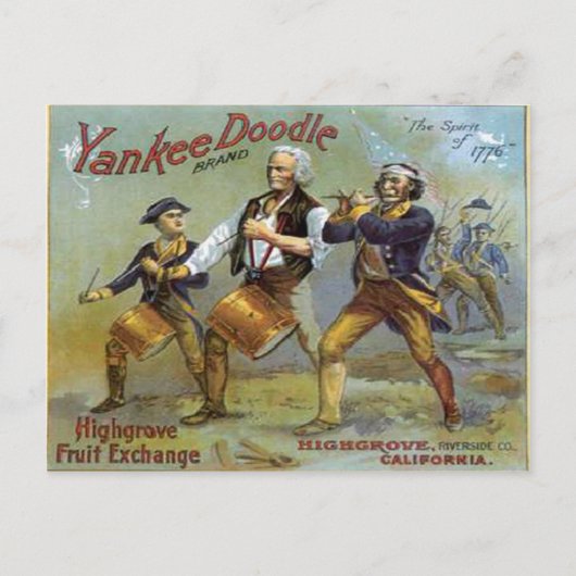 Carte Postale 4 juillet vintage (Devant)