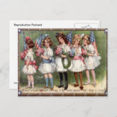 Carte Postale 4 juillet vintage (Devant / Derrière)