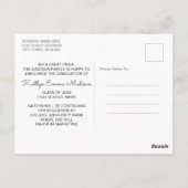 Carte Postale 4 Photo Collage Script moderne Dusty Blue Grad (Dos)