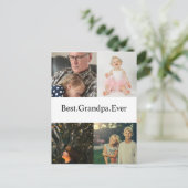 Carte Postale 4 photos Meilleur Papy pour toujours (Debout devant)