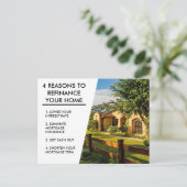 Carte Postale 4 Raisons de refinancer une société de prêt hypoth (Debout devant)