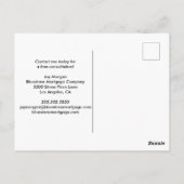 Carte Postale 4 Raisons de refinancer une société de prêt hypoth (Dos)