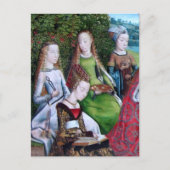 Carte Postale 4 Saints femmes dans un jardin (détail; M 070) (Devant)