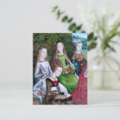 Carte Postale 4 Saints femmes dans un jardin (détail; M 070) (Debout devant)