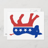 Carte Postale 4D - Conceptions d'âne mort démocratique par RIGHT (Devant / Derrière)