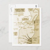 Carte Postale 4e bataille d'Ypres, 1918 (Devant / Derrière)