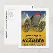 Carte Postale 4e cours Internationale du Klausen (Devant / Derrière)