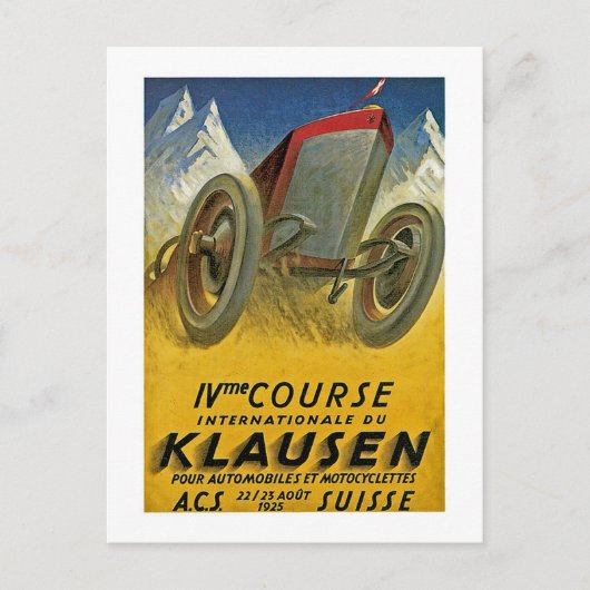 Carte Postale 4e cours Internationale du Klausen (Devant)