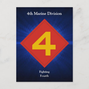 Carte Postale 4e division de mars