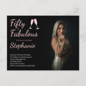 Carte Postale 50 and Fabulous | 50th Birthday Party Photo (Devant)
