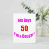 Carte Postale 50 Anniversaire de Cougar (Debout devant)