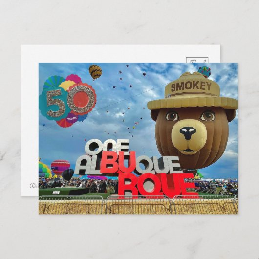 Carte Postale 50 ans (Devant / Derrière)