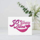 Carte Postale 50 ans - 50 Années aimées (Debout devant)