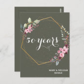 Carte Postale "50 ans de l'éternité : un anniversaire à retenir" (Devant / Derrière)