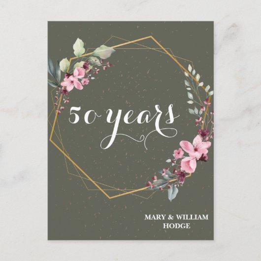 Carte Postale "50 ans de l'éternité : un anniversaire à retenir" (Devant)