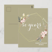 Carte Postale "50 ans de l'éternité : un anniversaire à retenir" (Devant / Derrière)