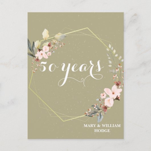 Carte Postale "50 ans de l'éternité : un anniversaire à retenir" (Devant)