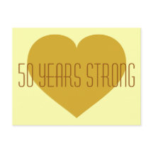 50 ans Solide coeur d'or solide