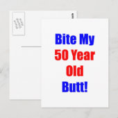Carte Postale 50 Bite My Butt (Devant / Derrière)