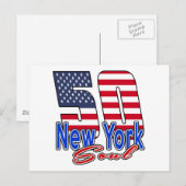 Carte Postale 50 Conceptions d'anniversaire de l'âme de New York (Devant / Derrière)