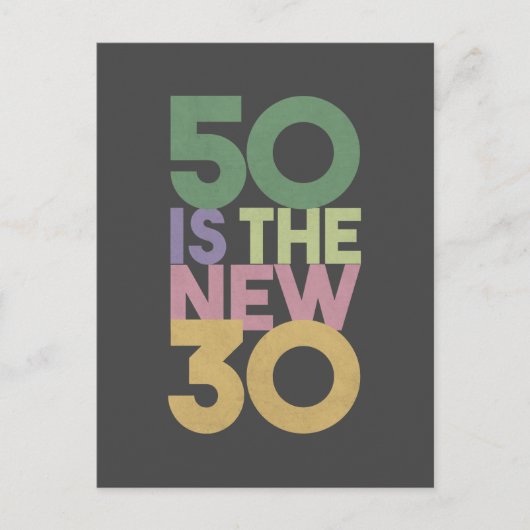 Carte Postale 50 est le nouveau cadeau de 30 - 50e anniversaire (Devant)