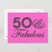 Carte postale 50 et fabuleuse (Devant / Derrière)