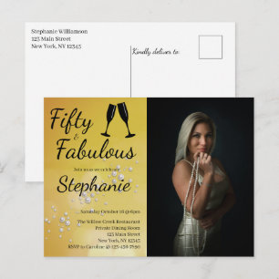 Carte Postale 50 et Fabuleux Fête d'anniversaire de 50 ans